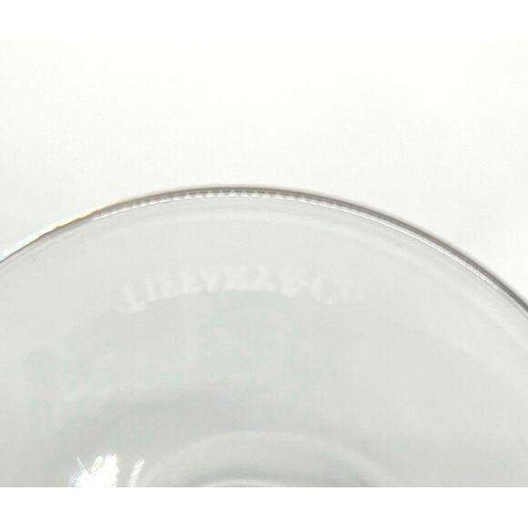 Tiffany & Co Set of 2 Crystal Champagne Flutes Signed Made in Italy 9.5" - Picture 5 of 9